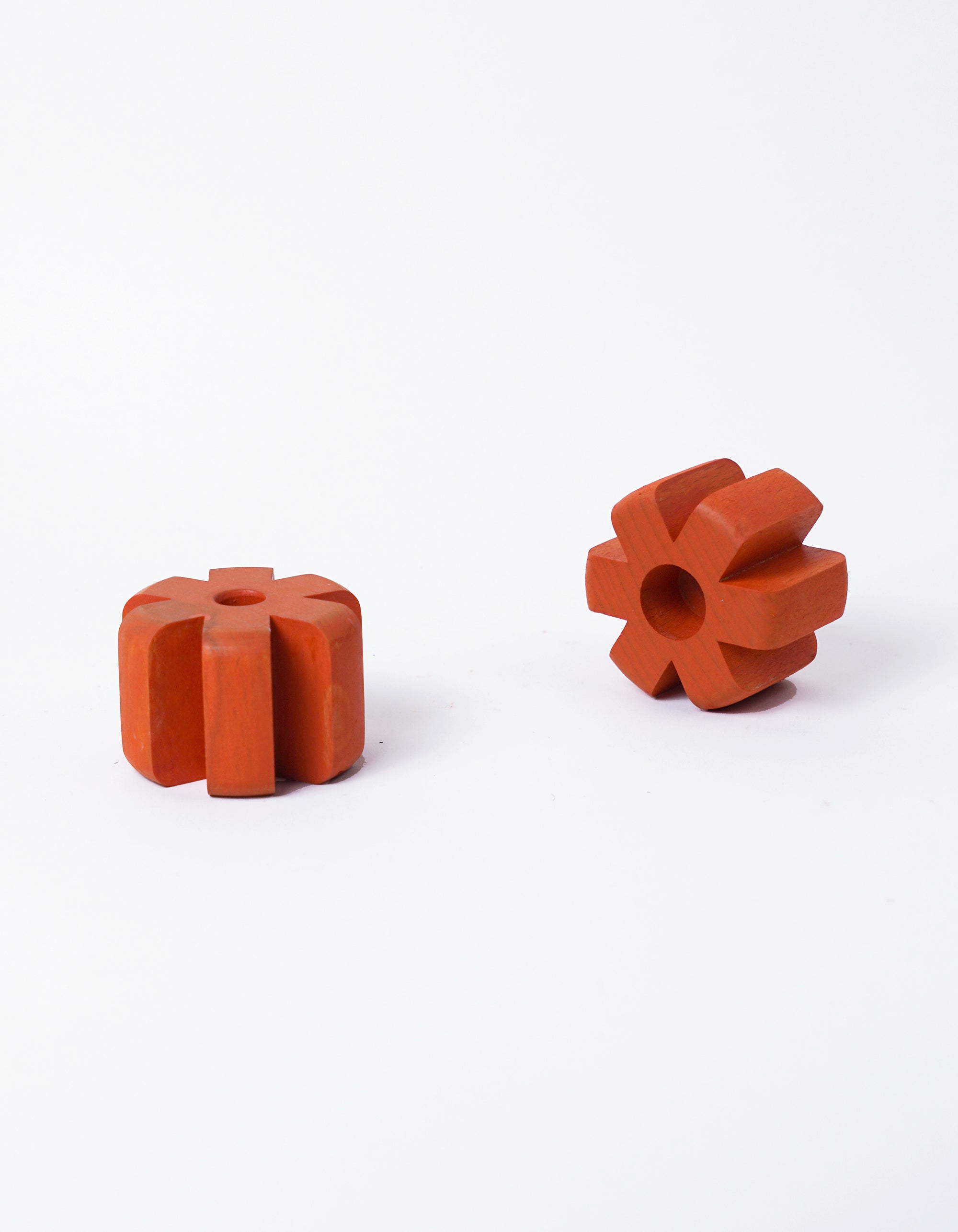Asterisk Candleholder Pair - Colorful