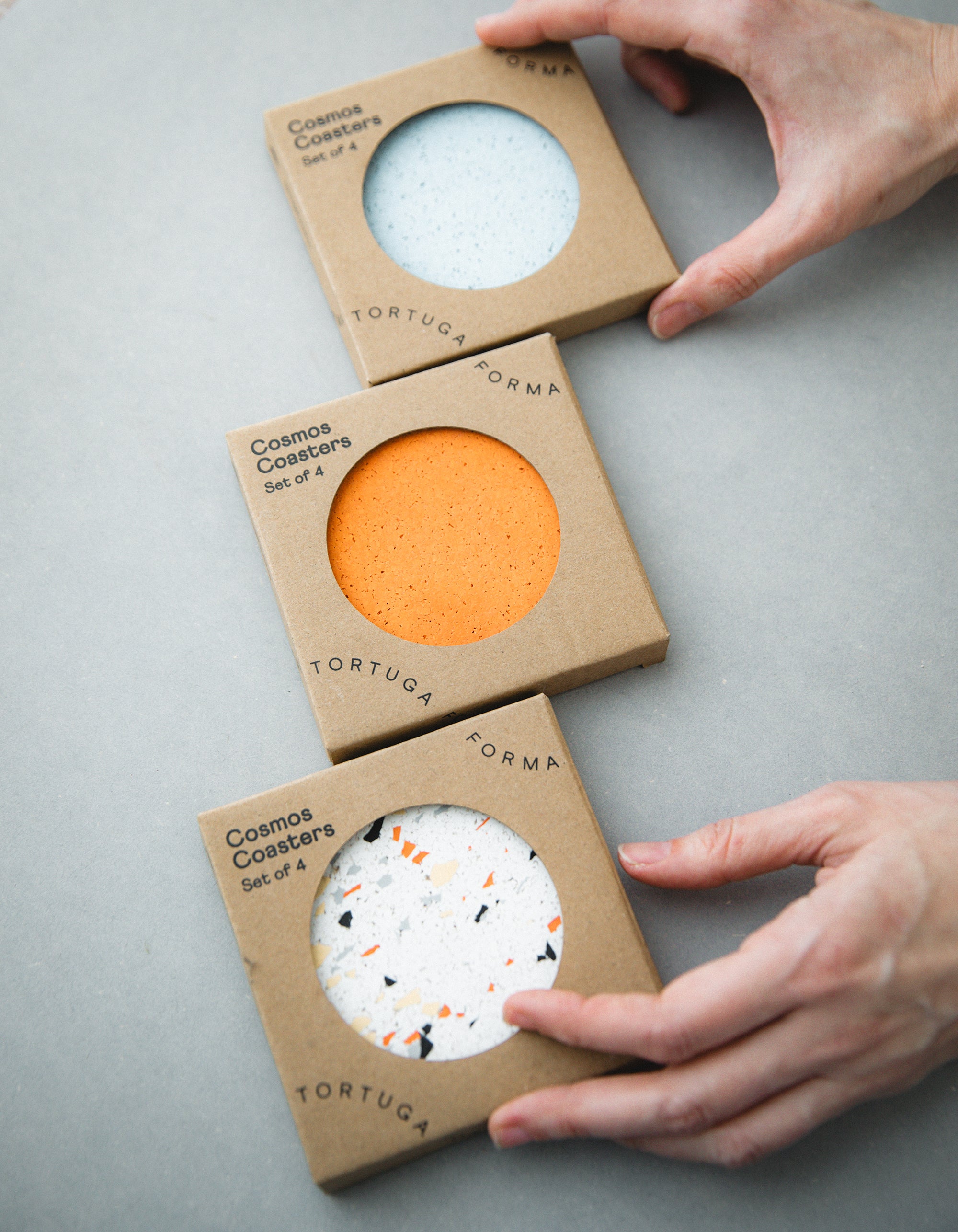 Cosmos Coasters in Terrazzo