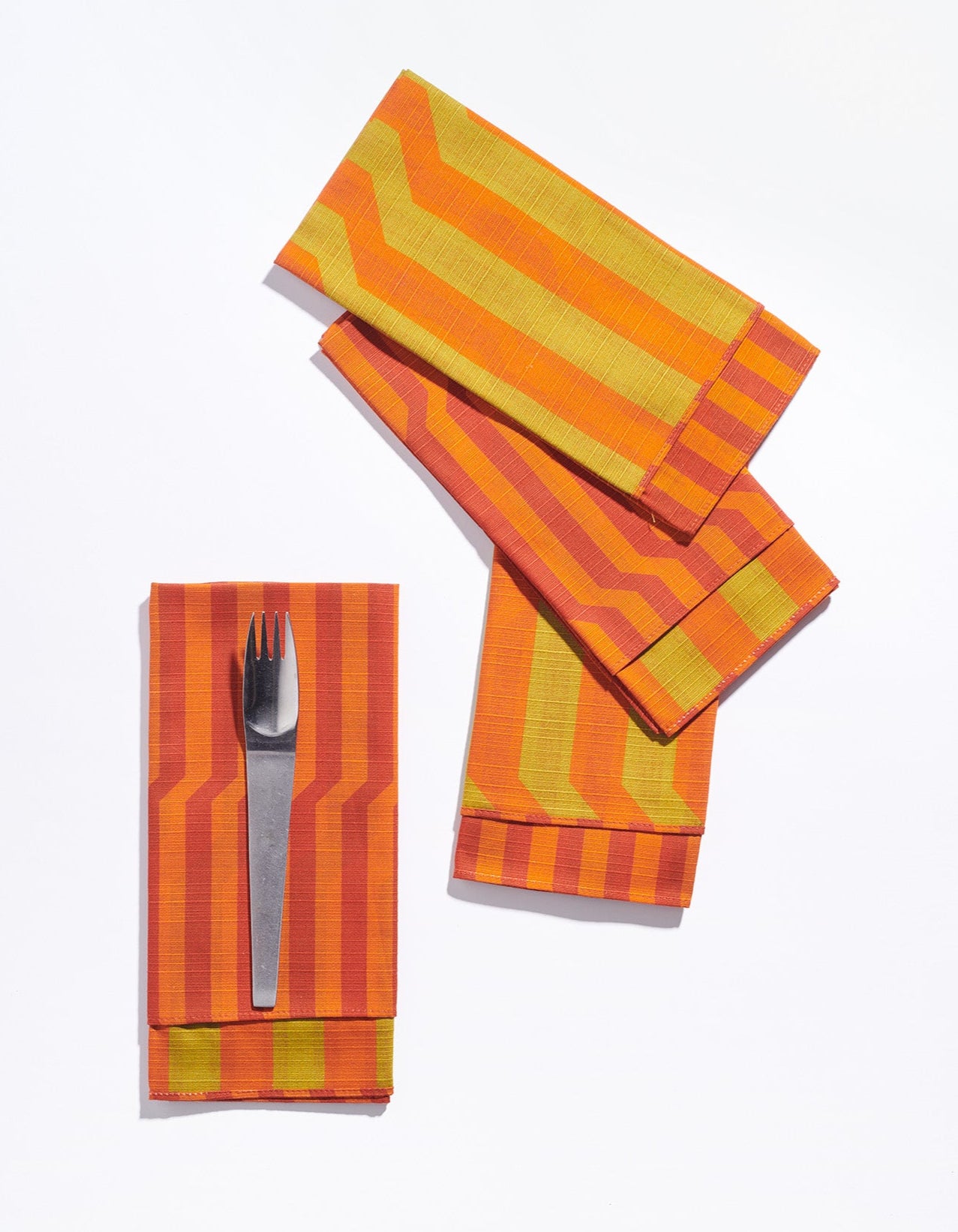 Reversible Striped Cloth Napkin Bold made in Japan