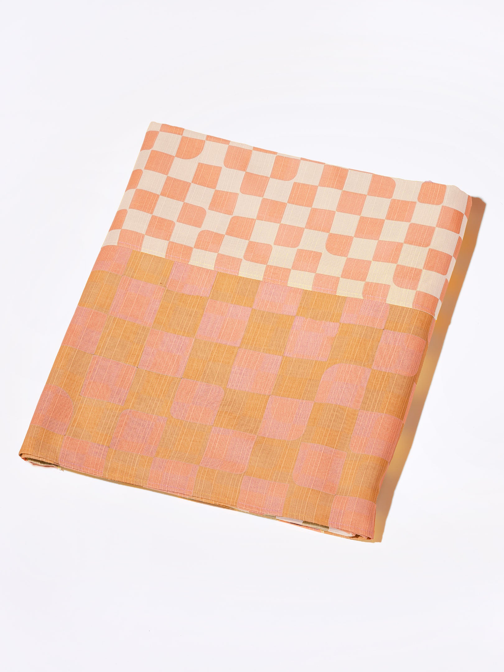 Tablecloth Reversible Checker Rosewood
